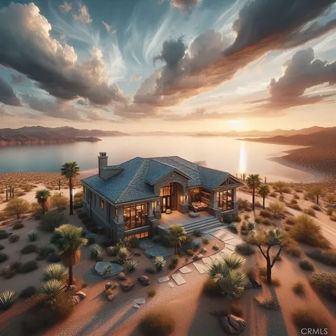 a view of a town with big house