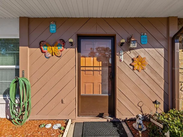 a view of front door