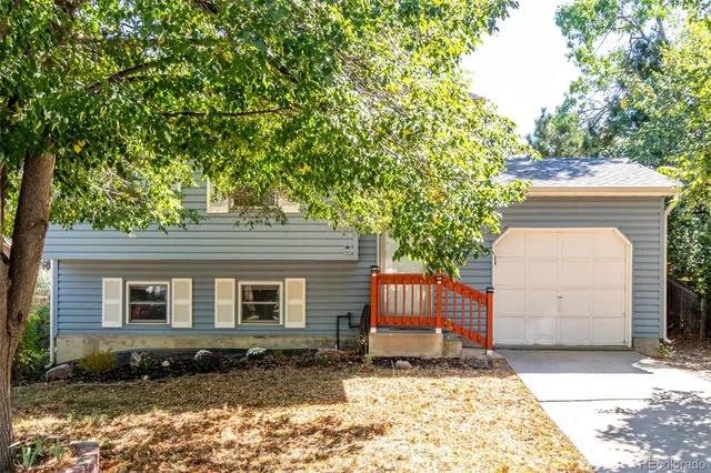 a backyard of a house with lots of trees