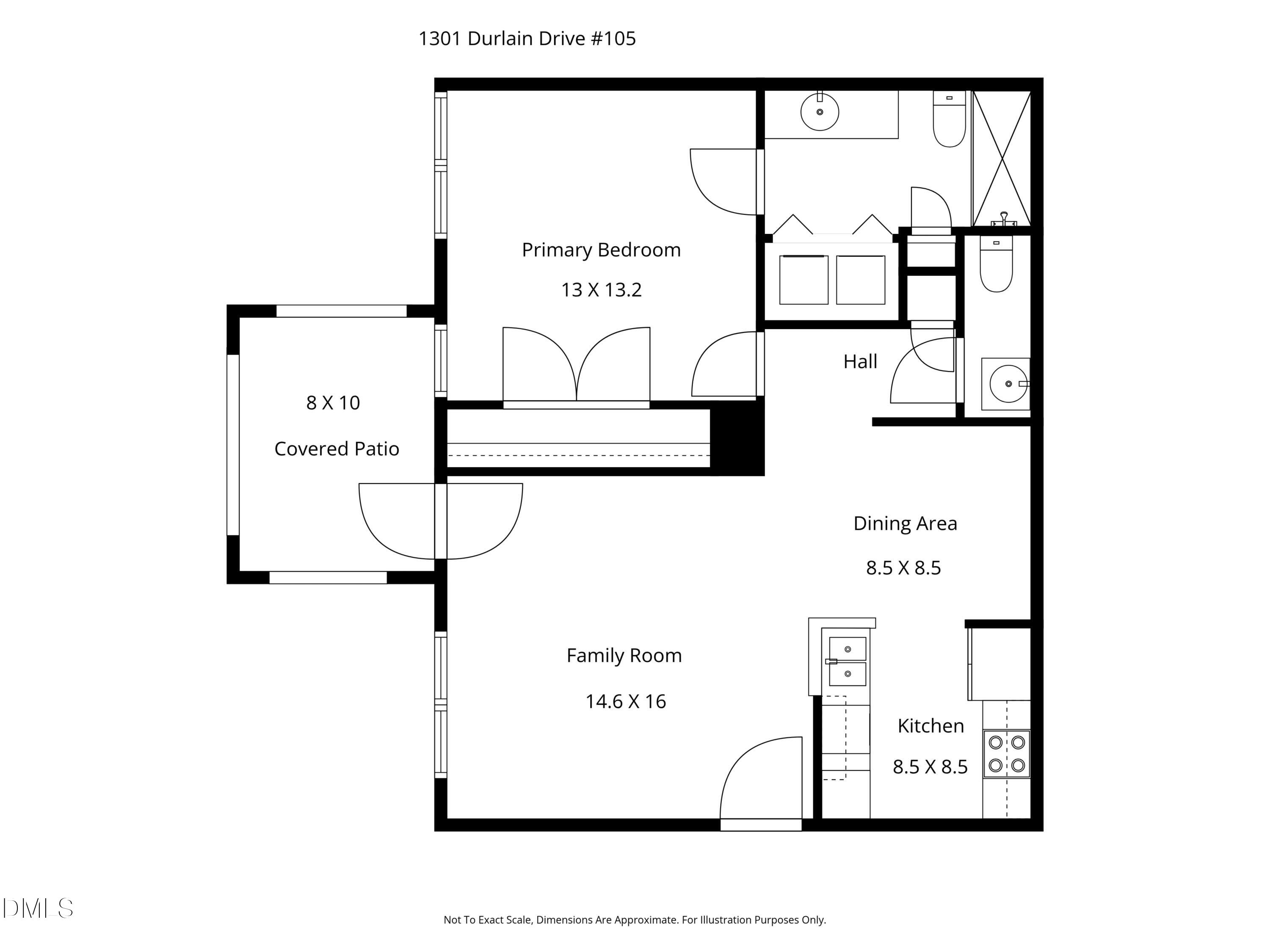1301 Durlain Drive, Unit 105 Raleigh, NC 27614 - Photo 27 of 27 Floor Plan - 1301 Durlain #105.pdf