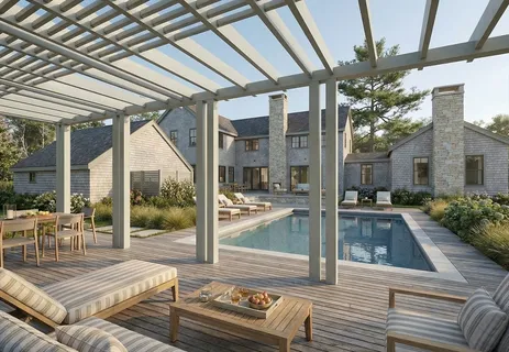 a view of a patio with couches table and chairs
