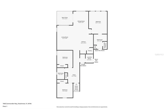 $323,000 | 1958 Commander Way, Kissimmee, FL 34746