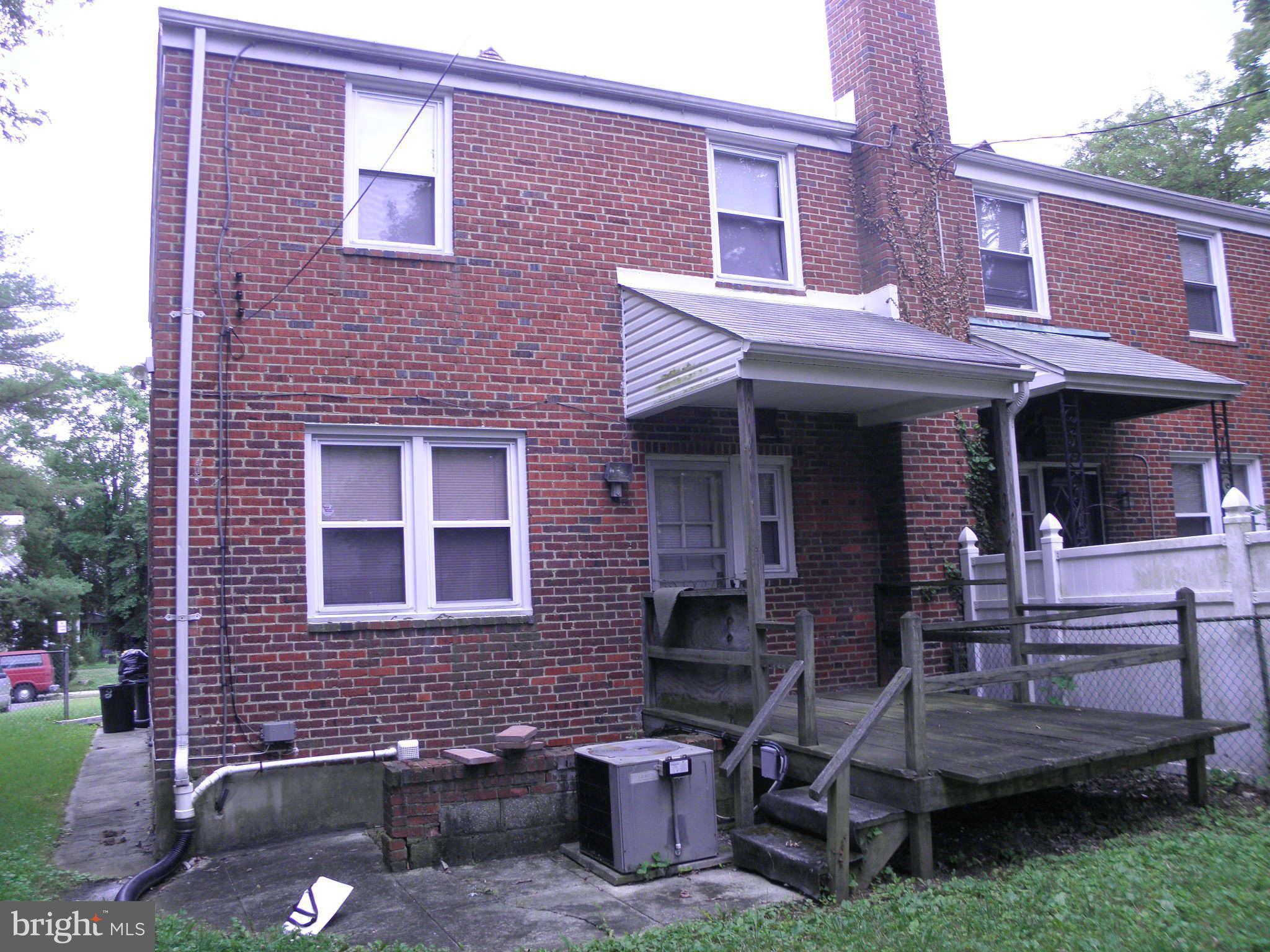 3428 Ludgate Road Baltimore, MD 21215 - Photo 7 of 7 Exterior Rear