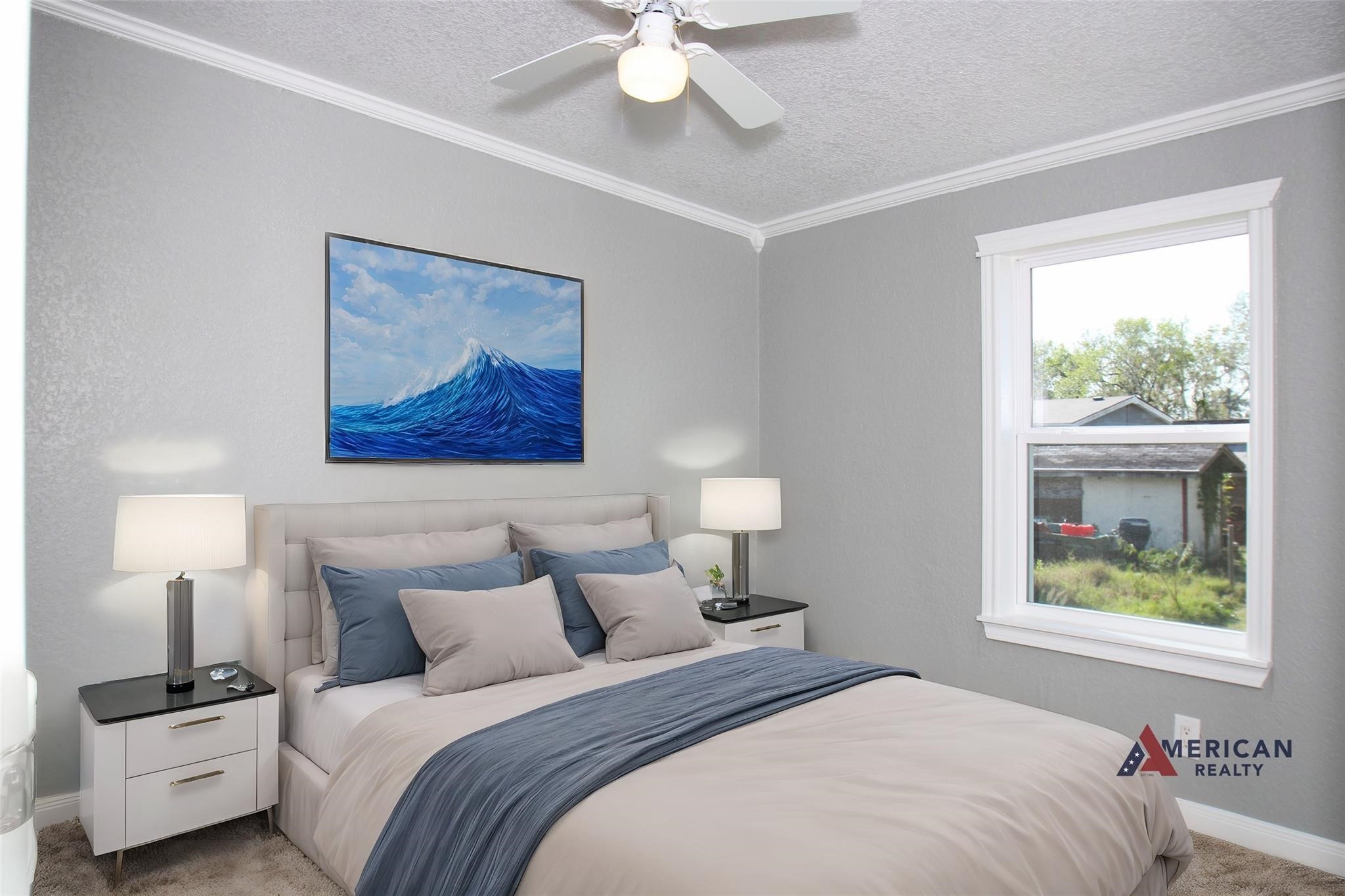 20406 Cr 510u Road Brazoria, TX 77422 - Photo 9 of 13 a bedroom with a bed and a painting on the wall