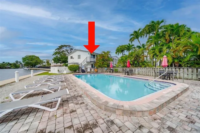 a view of outdoor space yard and swimming pool