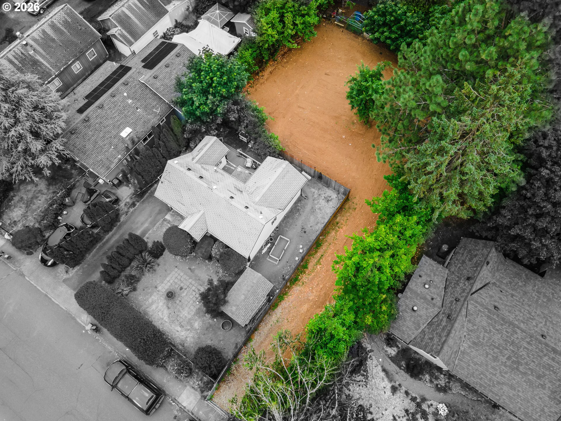 0 Southeast 139th Avenue Portland, OR 97233 - Photo 2 of 14 an aerial view of a house with a yard and lake view