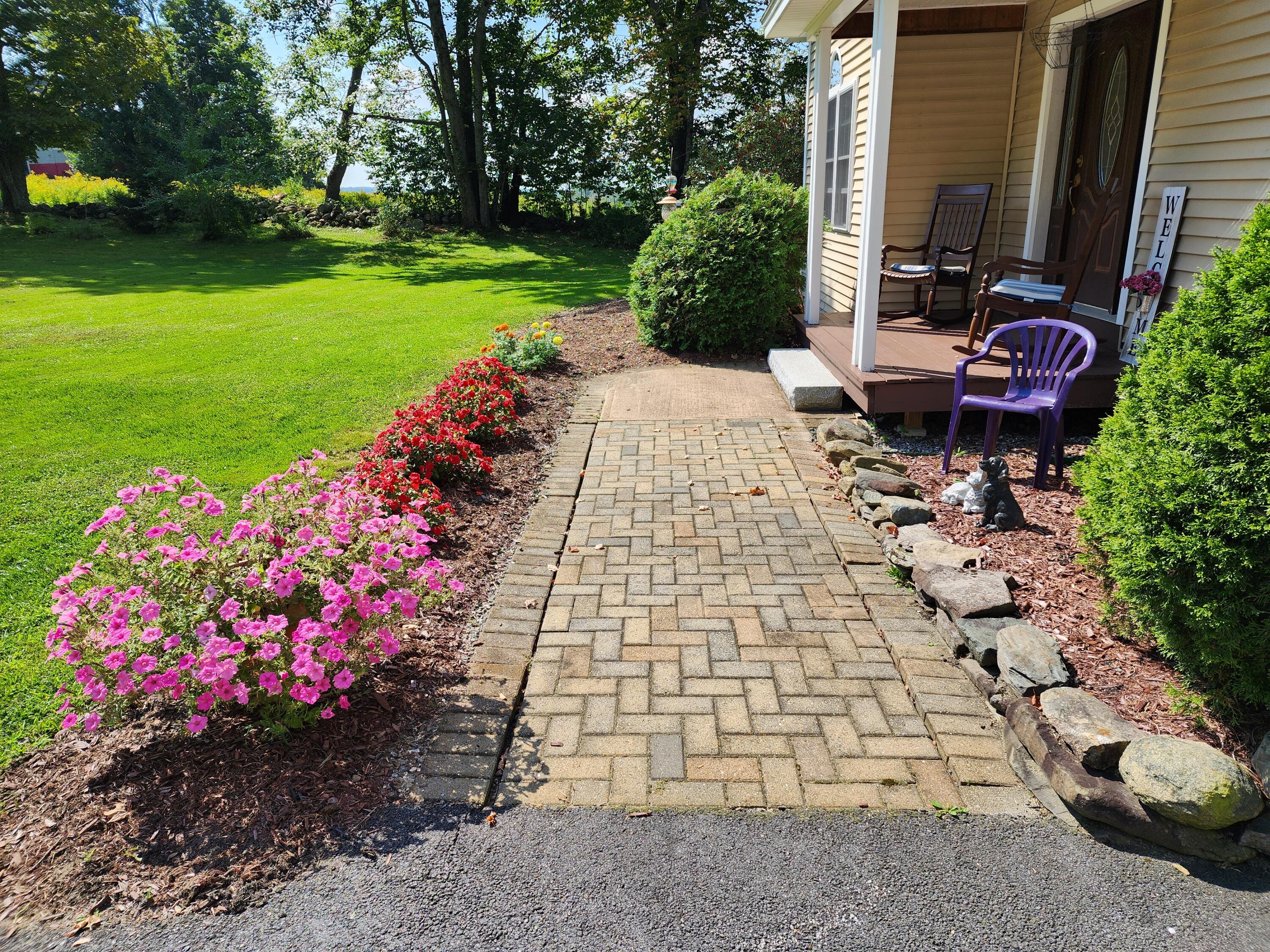354 North Parish Road Turner, ME 04282 - Photo 8 of 79 Stone walkway to front entrance.
