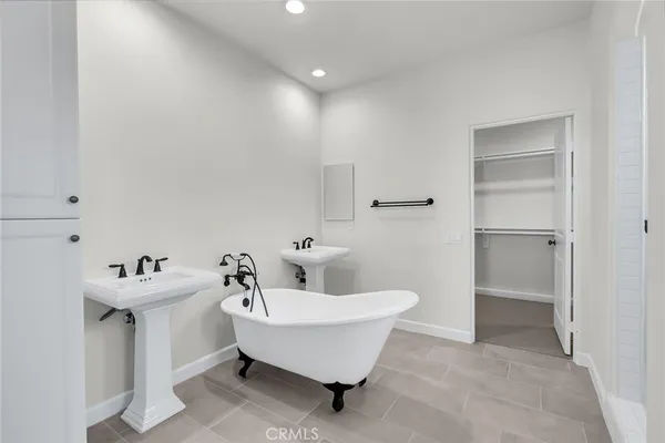 a bathroom with a window