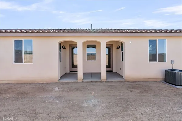 a view of a house with a small space