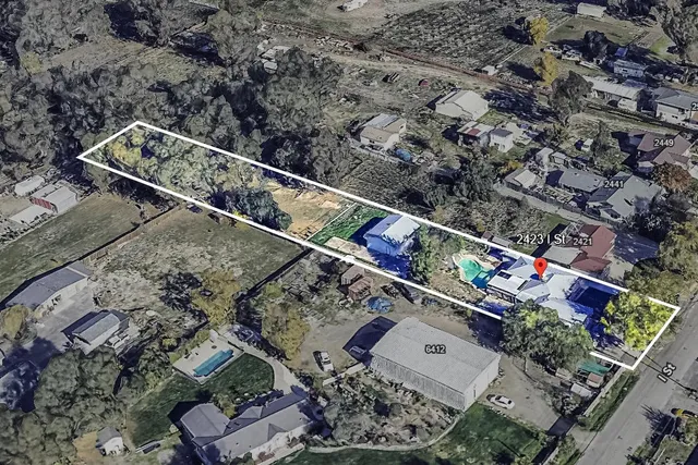 a view of a house with a outdoor space