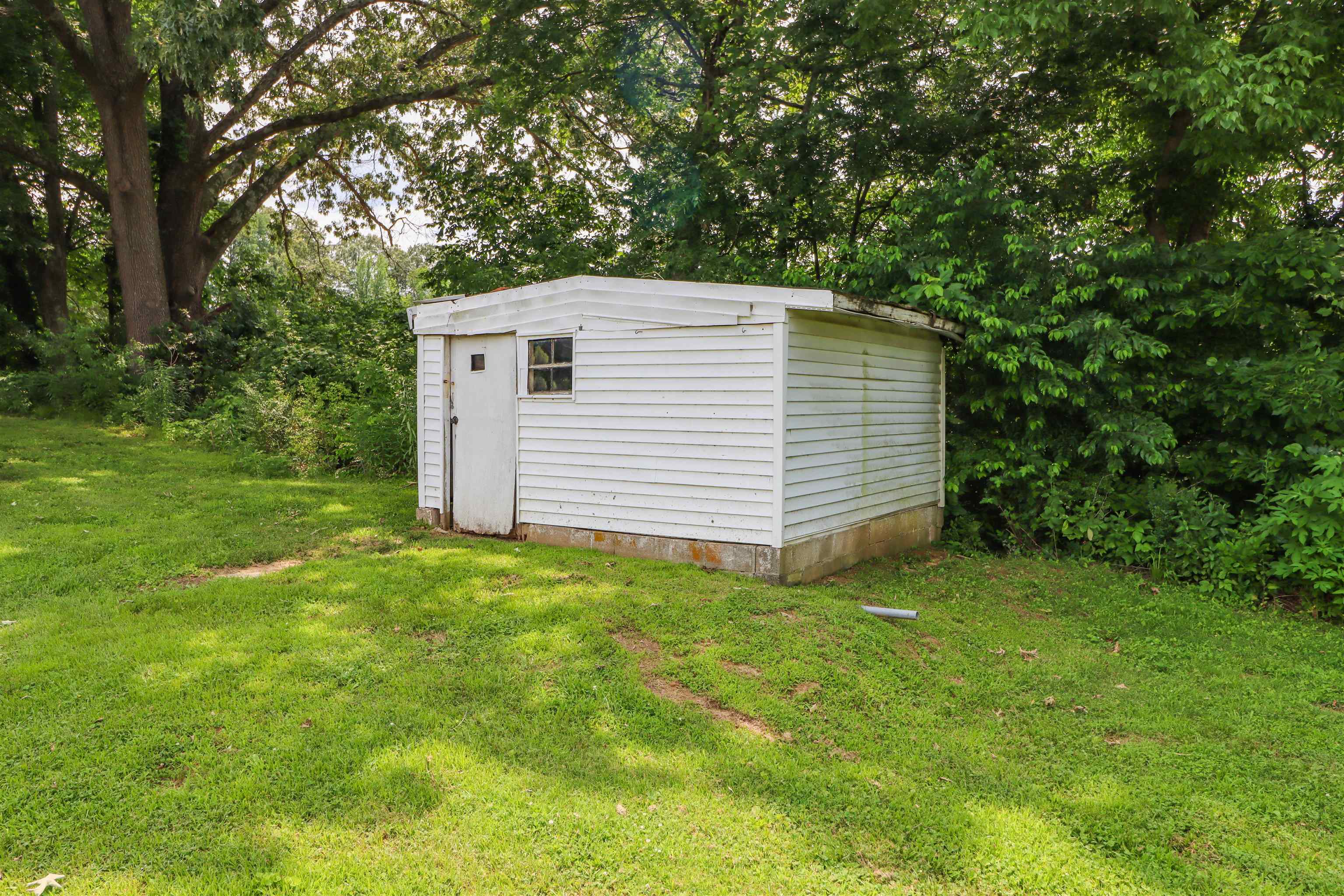 319 Jordan Street Ripley, TN 38063 - Photo 28 of 33 a view of a backyard with barn and large trees