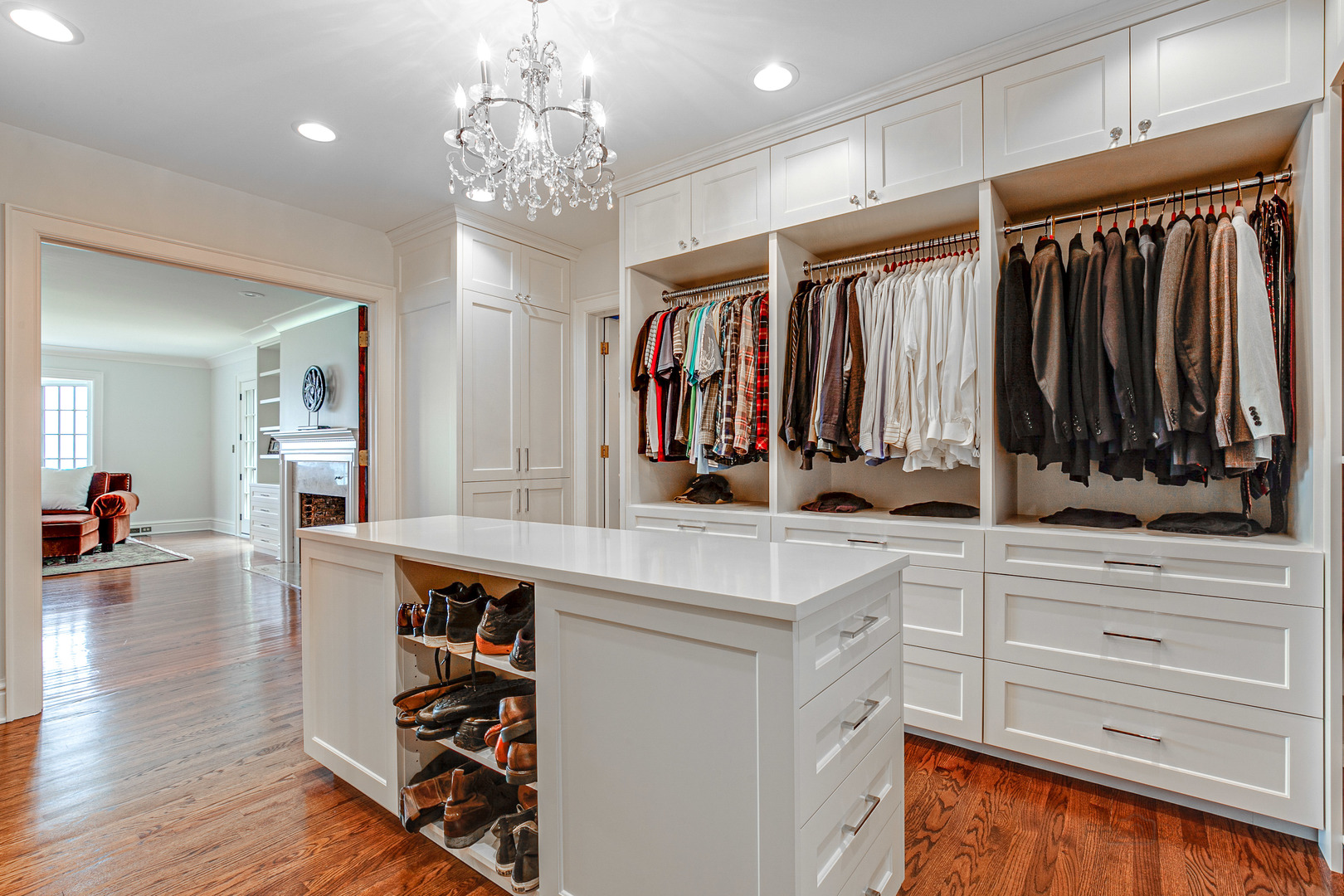 670 Arden Shore Road Lake Bluff, IL 60044 - Photo 28 of 56 a view of a kitchen with cabinets and a wooden floor