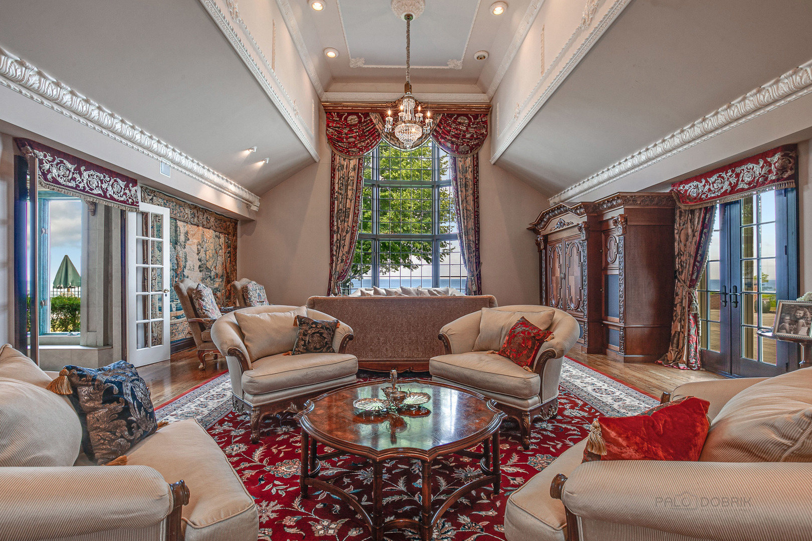 670 Arden Shore Road Lake Bluff, IL 60044 - Photo 4 of 56 a living room with furniture and a large window