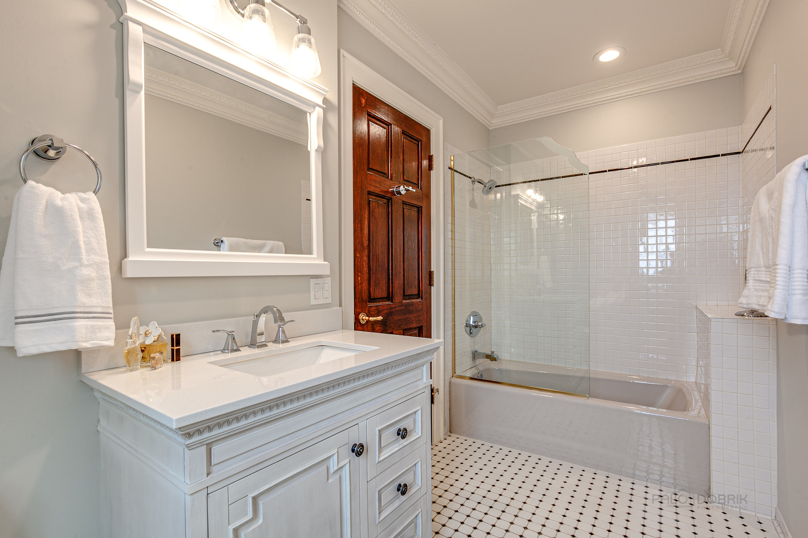 670 Arden Shore Road Lake Bluff, IL 60044 - Photo 37 of 56 a bathroom with a sink a double vanity and a mirror