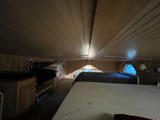 a room with furniture