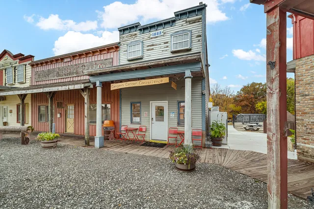a view of a lake with houses