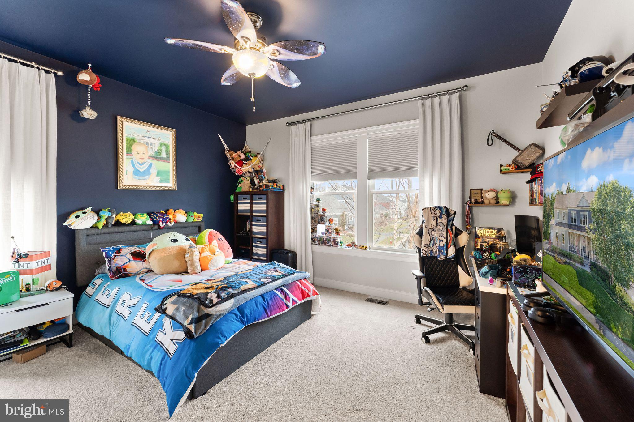 41865 Paddock Gate Place Ashburn, VA 20148 - Photo 49 of 99 a bedroom with furniture and a flat screen tv