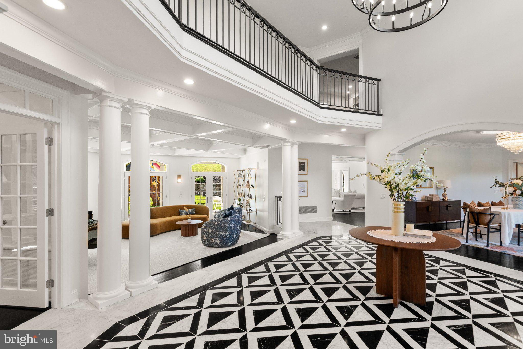 952 Lafayette Road Bryn Mawr, PA 19010 - Photo 31 of 87 Elegant foyer with striking patterns.