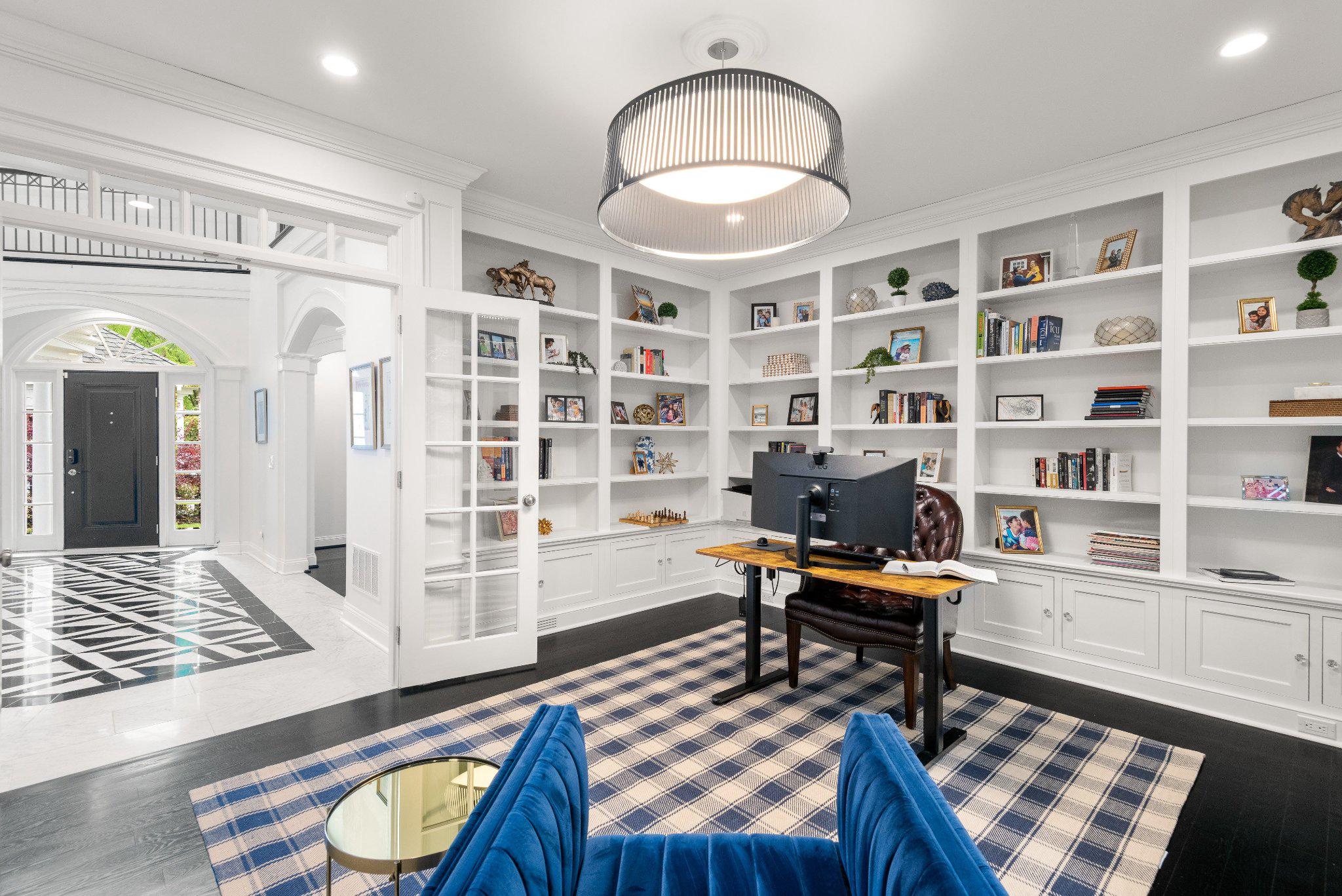 952 Lafayette Road Bryn Mawr, PA 19010 - Photo 34 of 87 Home office boasting built-in shelves and cabinets