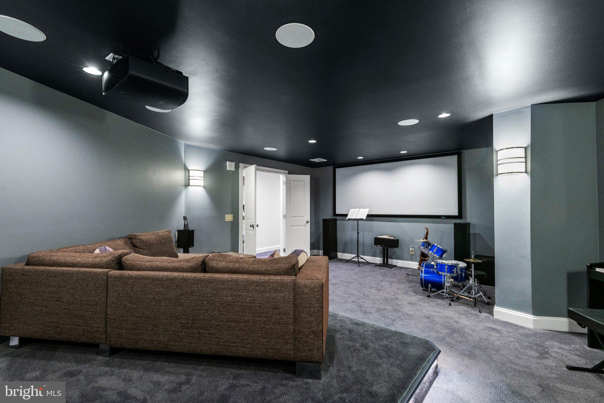 952 Lafayette Road Bryn Mawr, PA 19010 - Photo 72 of 87 Stylish home theater retreat.