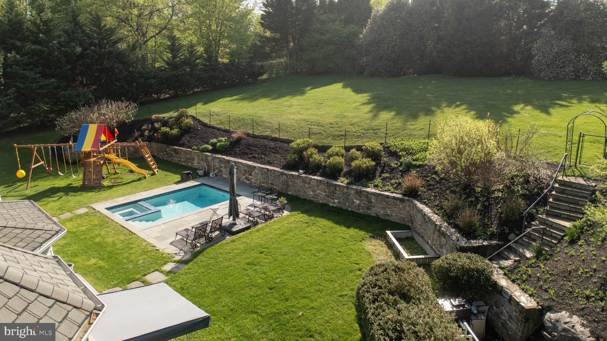 952 Lafayette Road Bryn Mawr, PA 19010 - Photo 83 of 87 Serene backyard oasis with pool.