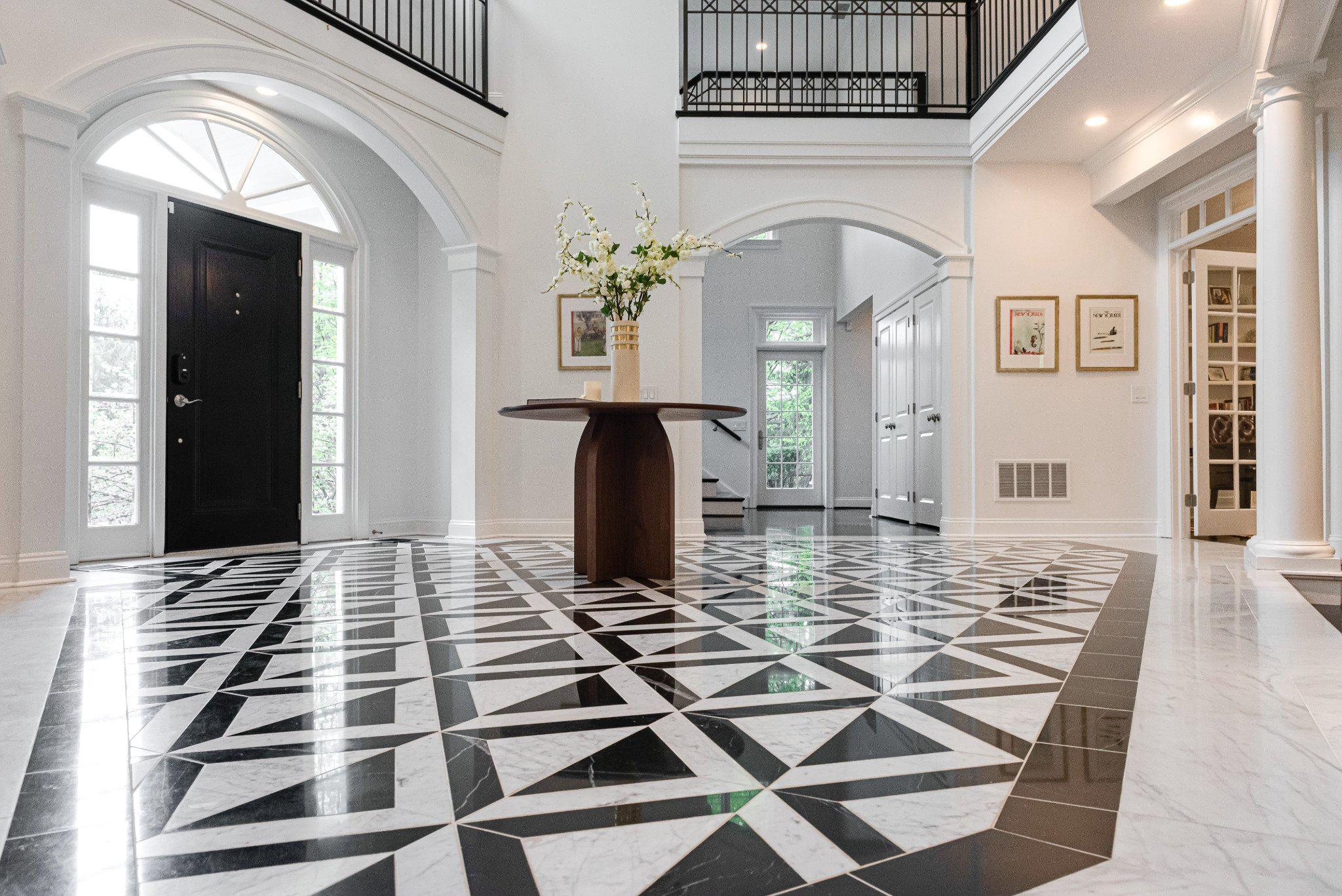 952 Lafayette Road Bryn Mawr, PA 19010 - Photo 9 of 87 Dramatic patterned tile floor for the art lover