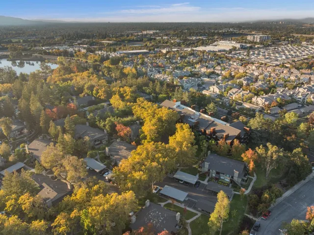 a view of city and mountain