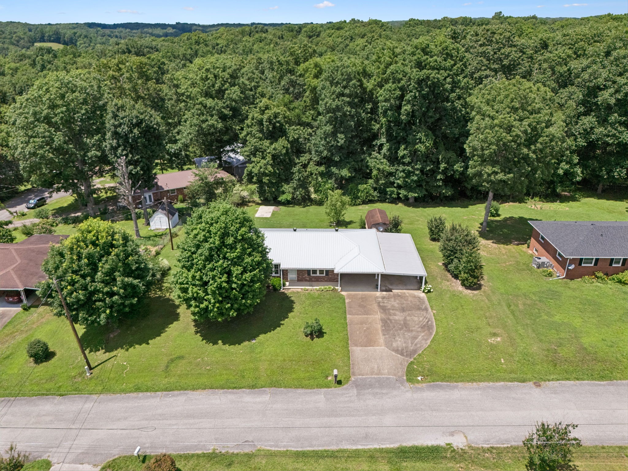 708 Hickory Street Centerville, TN 37033 - Photo 41 of 57 an aerial view of a house