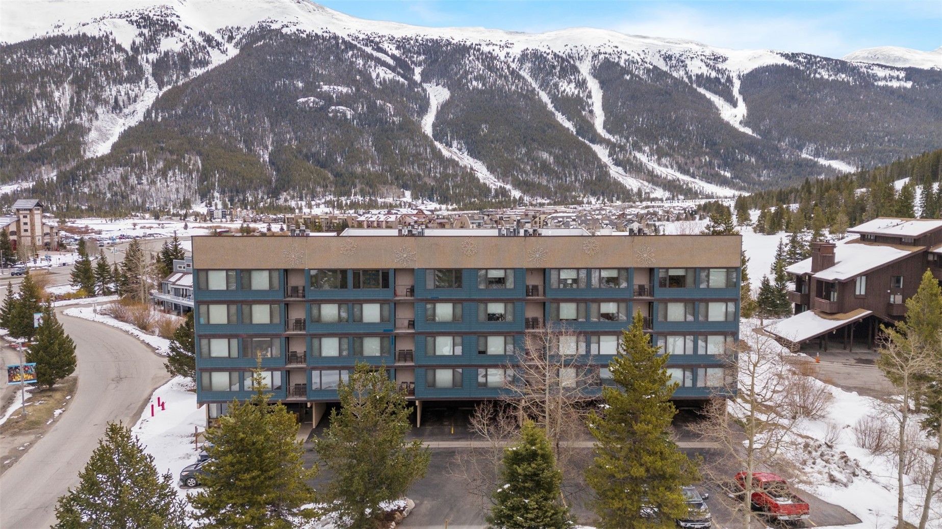 88 Guller Road, Unit 206 Frisco, CO 80443 - Photo 27 of 32 Summit House at Copper Mountain with the Sky Chutes in the background!