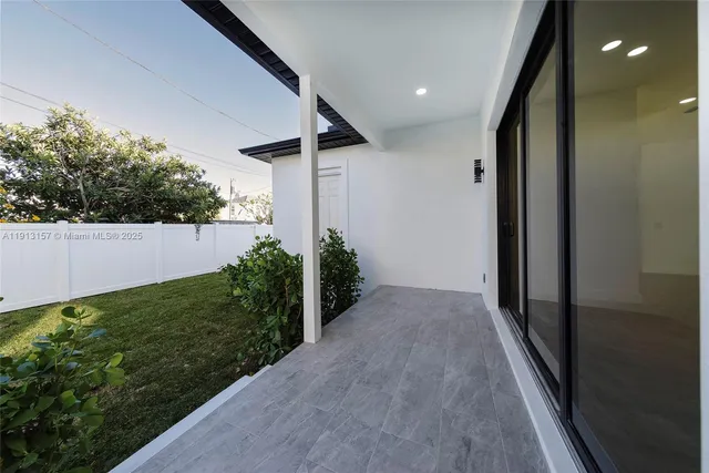 a view of backyard with plants