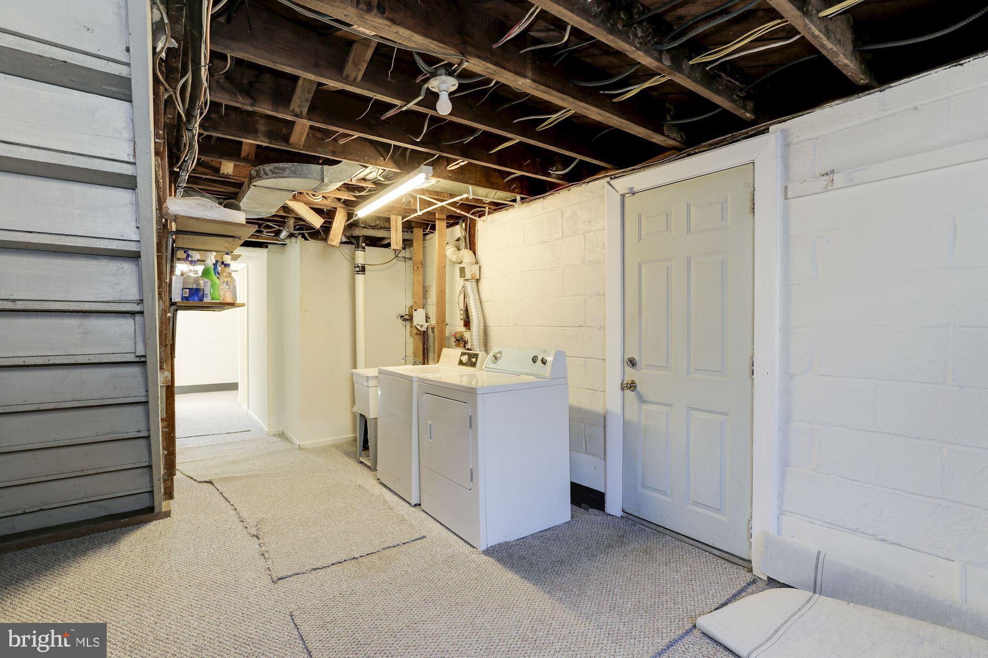 4711 Nantucket Road College Park, MD 20740 - Photo 30 of 36 Laundry room with walk out to back yard.