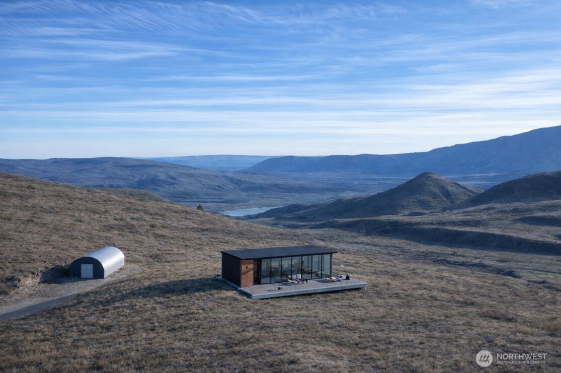 a view of terrace with wooden floor