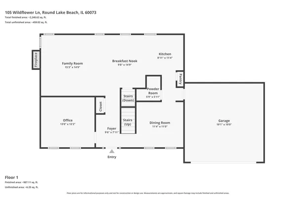 $435,000 | 105 Wildflower Lane, Round Lake Beach, IL 60073