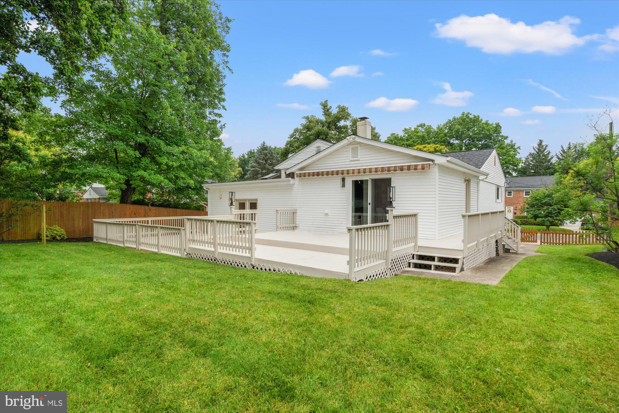 9911 Holmhurst Road Bethesda, MD 20817 - Photo 39 of 46 Expansive back deck and flat yard