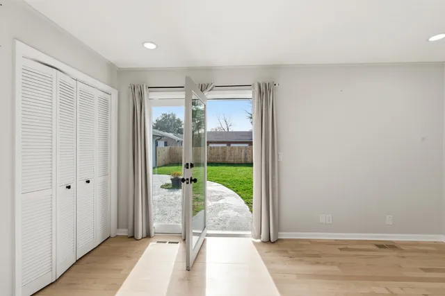 wooden floor in a room