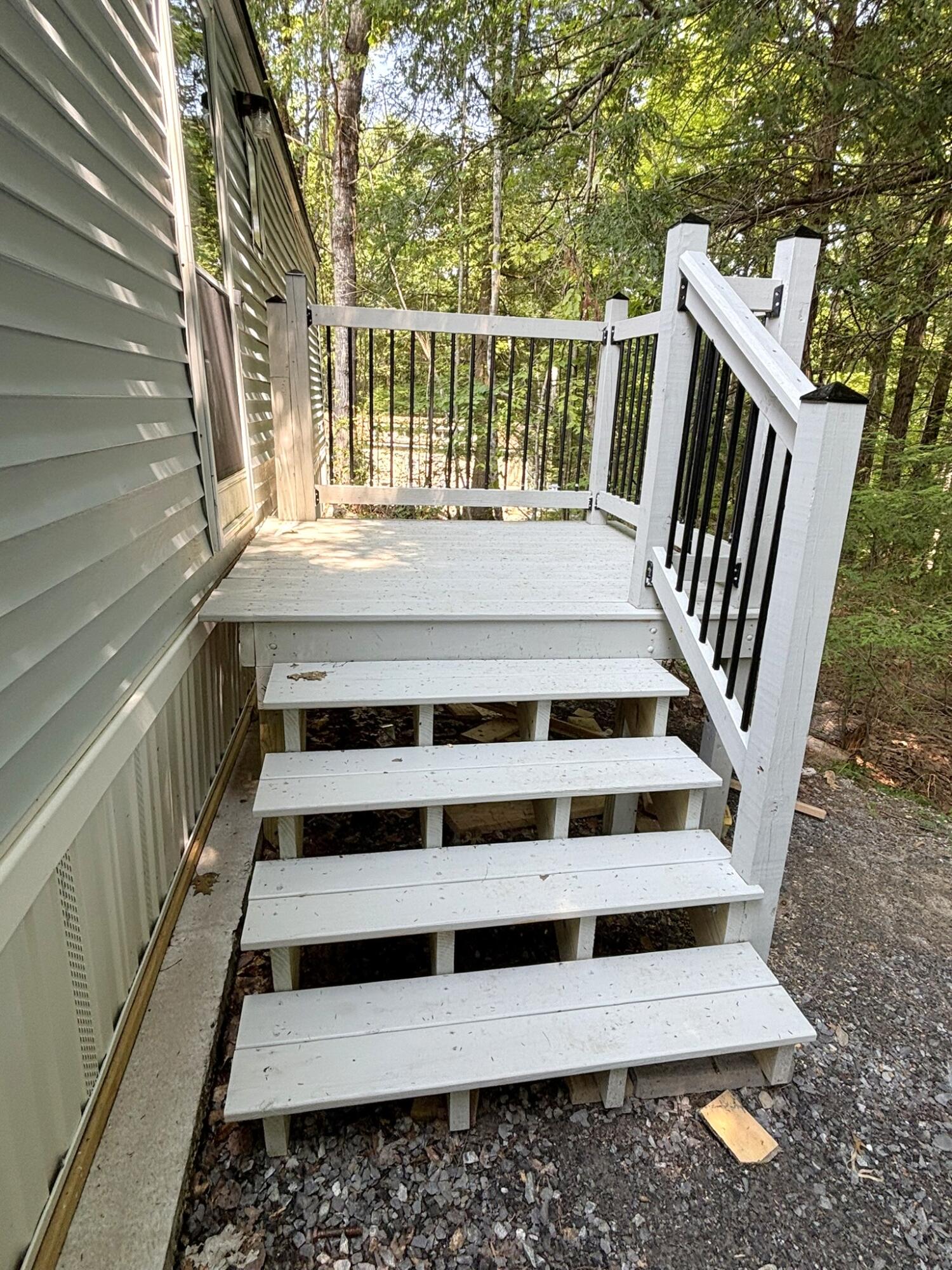 49 Round Stone Rd Mount Mount Vernon, ME 04352 - Photo 26 of 32 26. Back Steps
