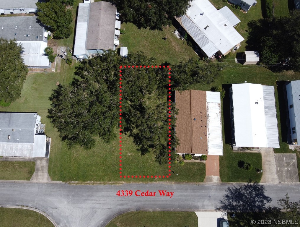4339 Cedar Way Edgewater, FL 32141 - Photo 2 of 16 an aerial view of a house