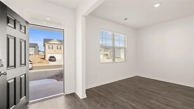 a view of livingroom with furniture and wooden floor