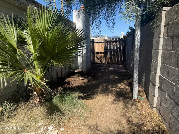 a view of a small barn