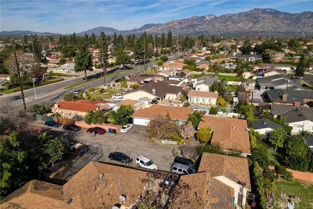 an aerial view of a city