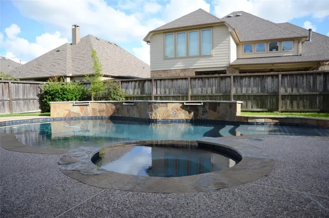 a view of a room with blue walls