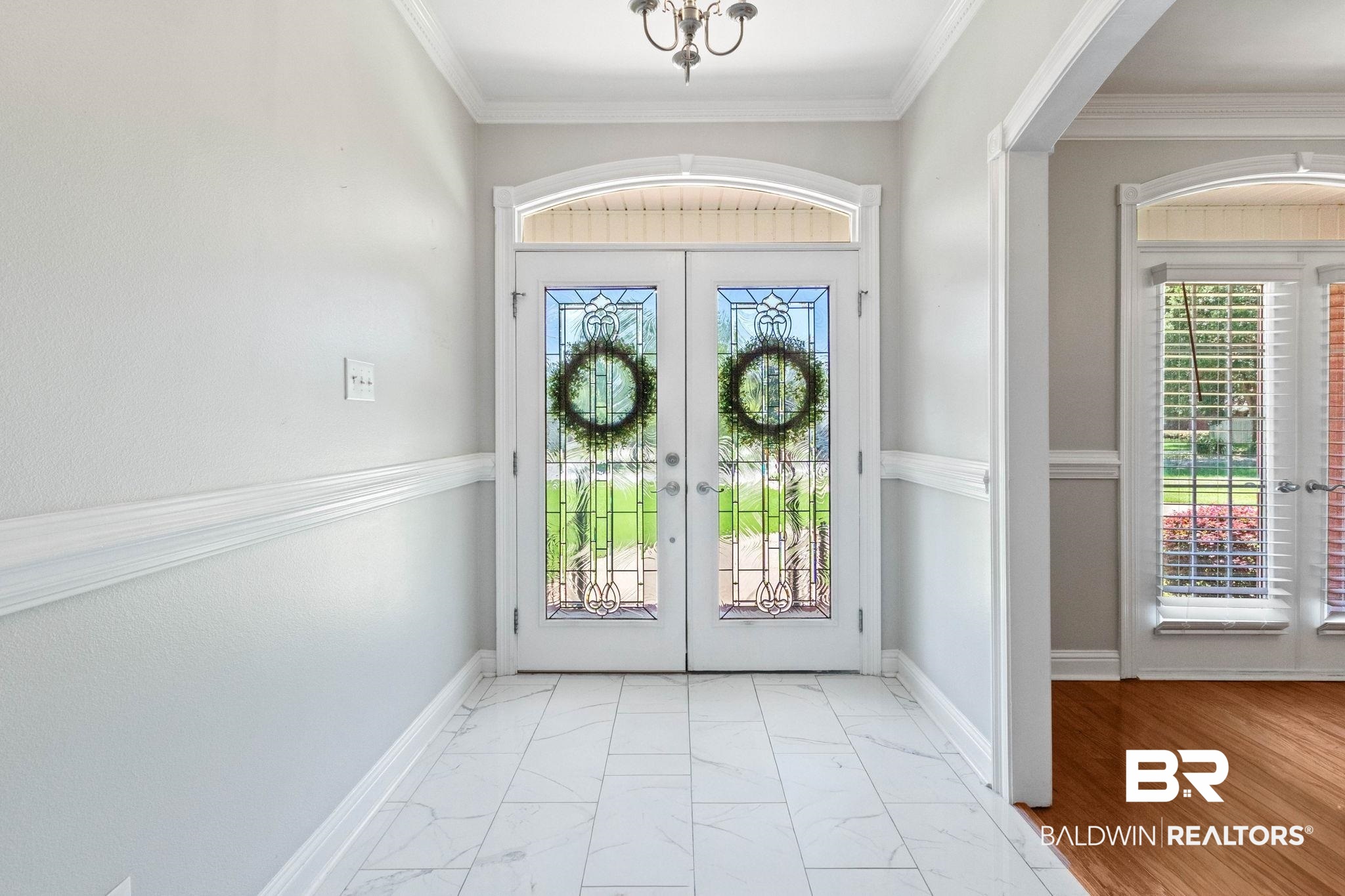 3176 Cedar Court Mobile, AL 36619 - Photo 5 of 33 Entryway featuring decorative glass double doors with an arched transom