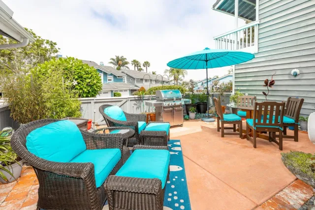 a house view with a seating space