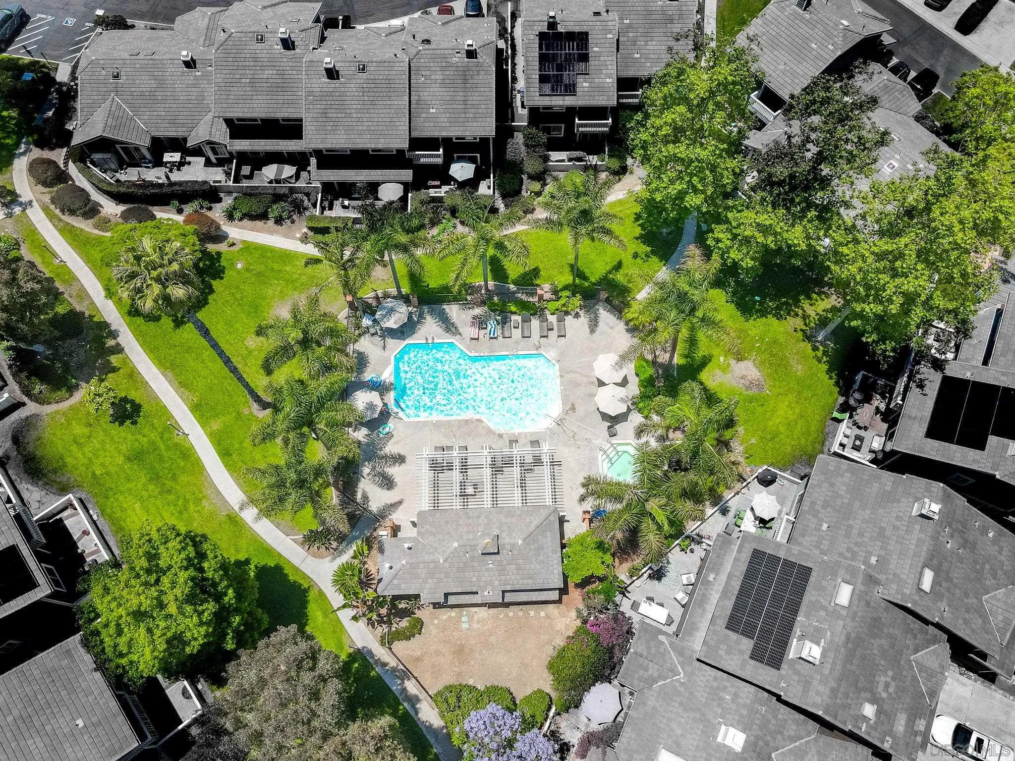 677 Summer View Circle Encinitas, CA 92024 - Photo 49 of 58 an aerial view of a house with a yard swimming pool