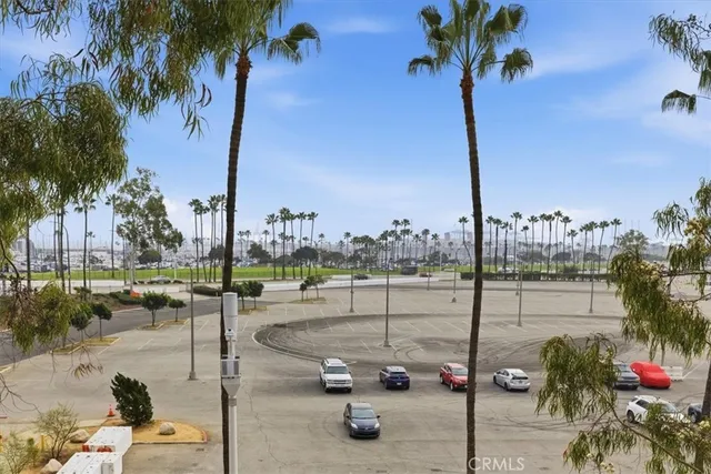 a view of a patio with a table and chairs in patio