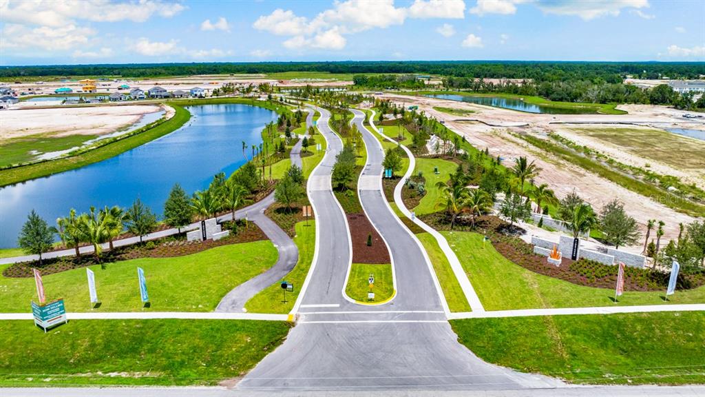 13815 Sawmill Street Parrish, FL 34219 - Photo 21 of 25 a view of an outdoor space with swimming pool and lake view