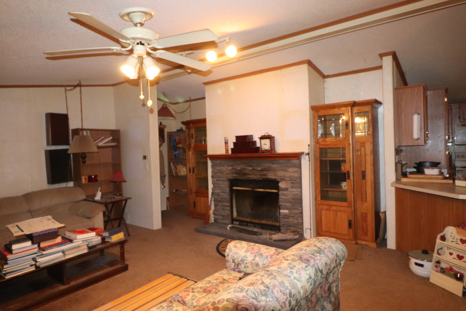 7500 Elmhurst Road Des Plaines, IL 60018 - Photo 9 of 14 a living room with furniture and a fireplace