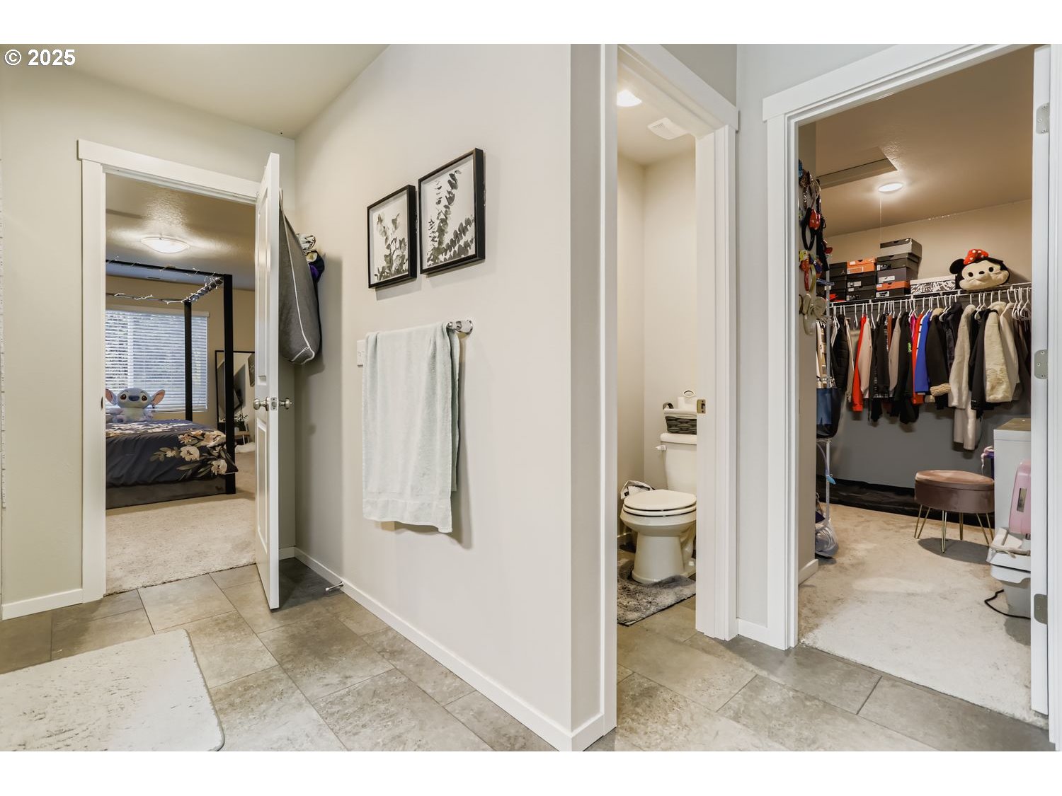 15295 Southeast Flavel Street Portland, OR 97236 - Photo 13 of 26 a view of a hallway with bathroom and toilet