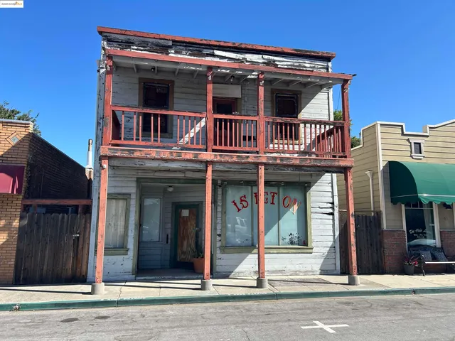 a front view of a building