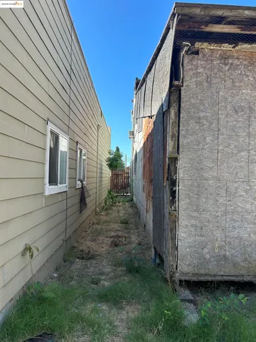 a backyard of a house